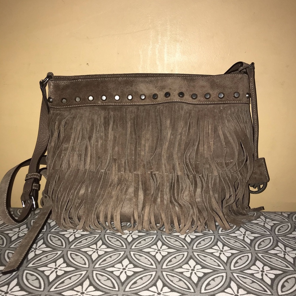 Michael Kors suede fringe bag